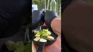 Himalayan Salt Block Grilled Trout Fillet All made on the Cuisinart 5 burners gas grill [upl. by Tini849]