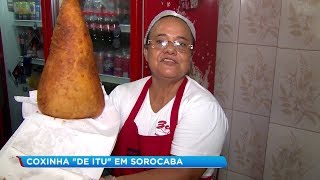 Coxinha gigante faz sucesso em pastelaria de Sorocaba [upl. by Korrie]