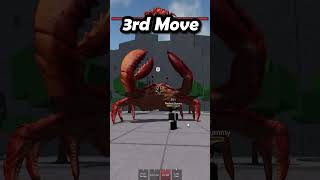 CRAB BOSS MOVESET SHOWCASE 🦀🔥 roblox thestrongestbattlegrounds shorts [upl. by Gazzo126]