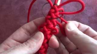 8 strand gaucho braid fob using single strand pt2 [upl. by Hilliary]