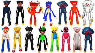 Niveles de Poder de Huggy Wuggy Poppy Playtime Morphs Roblox FNF [upl. by Bilek]