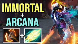 NEW ULTRA RARE IMMORTAL Phantom Assassin  ARCANA Battle Fury Build Epic Gameplay by Kiak WTF Dota 2 [upl. by Nesahc]