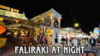 Faliraki at Night  Rhodes Greece [upl. by Enohpesrep]