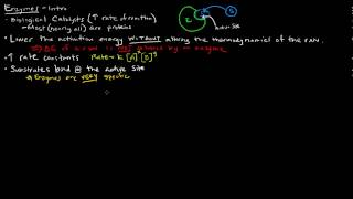 Enzymes Part 1 of 5  Introduction [upl. by Llen]