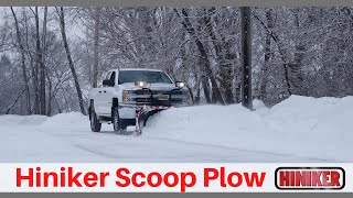 Hiniker Scoop Plow  High Capacity Large Snowplow  Parking lot Plow  6000 Series Hiniker Plow [upl. by Nidraj]