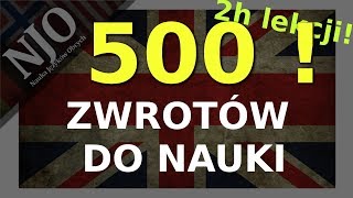 Zwroty po angielsku  Język angielski darmowy kurs  500 zwrotów [upl. by Lavina]