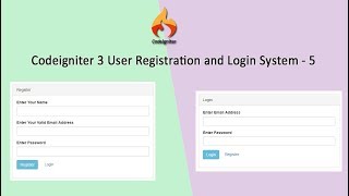 Codeigniter 3 User Registration and Login System  5 [upl. by Nancie]