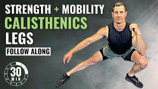 30 Minute Calisthenics Leg Workout  Follow Along with Modifications [upl. by Aleacem]