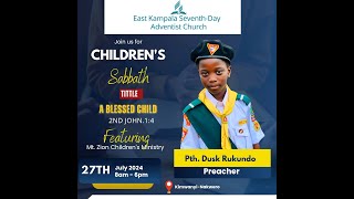 East Kampala SDA Church Childrens Sabbath 27th July 2024 [upl. by Ahsimit]