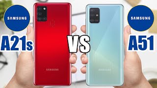 Samsung Galaxy A21s vs Samsung Galaxy A51 [upl. by Phail]