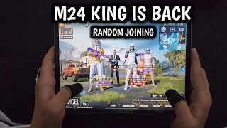 M24 KING VS UPGRADABLE PLAYERS  1 VS 3 CHALLENGE  IPAD PRO 90 FPS PUBG 4FINGERS CLAW HANDCAM [upl. by Amak163]