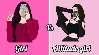 girl vs attitude girl 😏 dress 👗 nails 💅 lips 👄 heels 👠 etclike comment and subscribe 🥀💞🌺🌼🌼 [upl. by Landis]