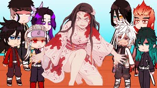 ✨Hashiras React To Nezuko  Demon Slayer✨ [upl. by Kopp]