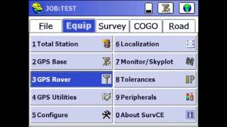 Carlson SurvCE Tutorial Setting Up an S321 Base and Rover Using an External Radio [upl. by Ermengarde930]