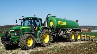 John Deere 7530 Premium met Dezeure  Trans Agri uit Frasnes [upl. by Anialeh]