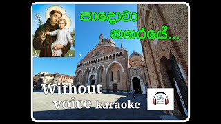 Padova nagaraye  පාදොවා නගරයේ karaoke Without voice [upl. by Gerhardt891]