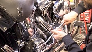 Delboys Garage Harley Softail Service 1 Gearbox Oil Change [upl. by Dagna773]