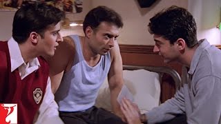 Kismat Mein Milna Likha Hai  Scene  Mohabbatein  Uday Chopra Jugal Hansraj Jimmy Shergill [upl. by Oakman854]