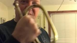 Bugle Call Reveille on a vintage C US Army Officer’s Bugle [upl. by Oivatco344]