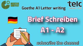 Goethe Briefe schreiben A1A2  Start Deutsch [upl. by Aicertal960]