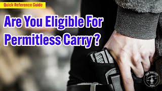 Floridas Permitless Carry Law Checklist Are You Eligible [upl. by Siletotsira]