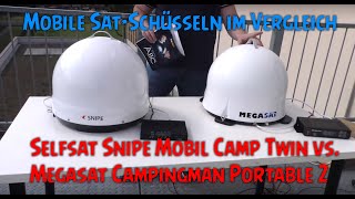 Selfsat Snipe Mobil Camp Twin vs Megasat Campingman Portable 2 [upl. by Merell222]