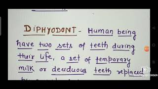 Thecodont amp Diphyodont Type of Teeth [upl. by Ecinahc150]