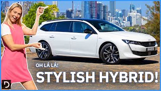 Peugeot 508 2023 Hybrid Sleek Stylish And Your Next Family Car  Drivecomau [upl. by Nnayram]