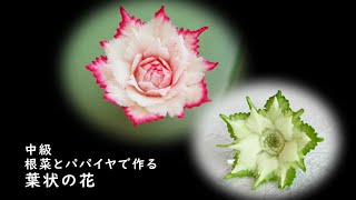 野菜花 葉状の花 根菜とパパイヤ 紹介ミニ動画 [upl. by Adnana]