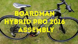 Boardman Hybrid Pro bike Unboxing  Assembling HD [upl. by Kiker31]