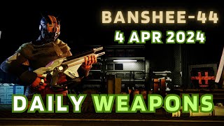 An interesting Vulpecula and a good rocket  Banshee44 Destiny 2 Gunsmith Official Weapon Inventory [upl. by Rhtaeh]