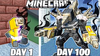 I Survived 100 Days as DRILL ASSASSIN in Minecraft [upl. by Favianus925]