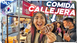 Esto comen los coreanos EN LA CALLE 👀 Tour de comida callejera en Seúl 🇰🇷 [upl. by Reede]