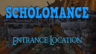 WoW Scholomance Entrance Location [upl. by Auqenehs]