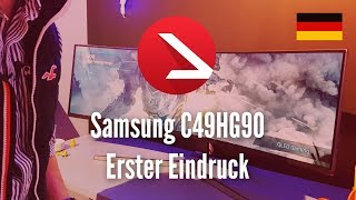 49 Zoll Gaming Bildschirm  Samsung C49HG90  Wow ohne Ende  Erster Eindruck [upl. by Cordula]