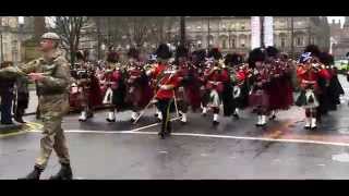 Royal Scots Dragoon Guards Homecoming Glasgow 2014 [upl. by Sitto787]