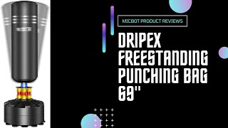 Dripex Freestanding Punching Bag 69 with Suction Cup Base  unboxing setup demo and review [upl. by Thorsten]