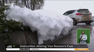 Inclement Weather I N3 reopened to clear traffic at Van Reenens Pass [upl. by Nesral]