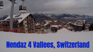 Ski Nendaz 4 Vallees Switzerland January 2019 GoPro PS [upl. by Annirtak]