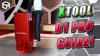 XTOOL D1 Pro InDepth Setup Guide Assembly Creative Space Software Fundamentals and Fume Extractor [upl. by Ahsiryt]