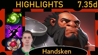 ⭐ Handsken Axe 24612  69 Offlane Highlights 735d  Dota 2 Top MMR [upl. by Zolly]