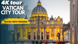 quotVatican City 4K Tour St Peters Basilica Vatican Grottoes and Castel SantAngelo [upl. by Hgielrac]