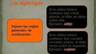 Tilde en diptongos y triptongoswmv [upl. by Yvaht472]