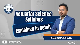 Actuarial Science Syllabus  Explained in Detail  The Academic Junction [upl. by Annawek]