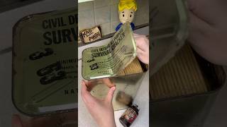 Eating 60 year old FALLOUT SHELTER Survival Crackers ☢️ [upl. by Celestina]