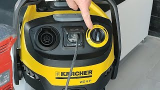 Karcher WD6 P PREMIUM Vacuum Cleaner  unbox and test [upl. by Sulrac]