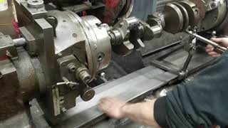 Crank index and set stroke on 350 Chevrolet crankshaft grinding [upl. by Howund]