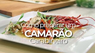 Camarão carabineiro com sumo cítrico e picante [upl. by Cherice]