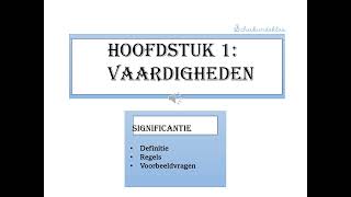 havo Hoofdstuk 1 Vaardigheden Significantie [upl. by Yesnikcm620]