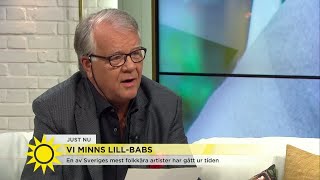 Hör Lasse Berghagens dikt till LillBabs – som får Tilde att gråta  Nyhetsmorgon TV4 [upl. by Maegan]